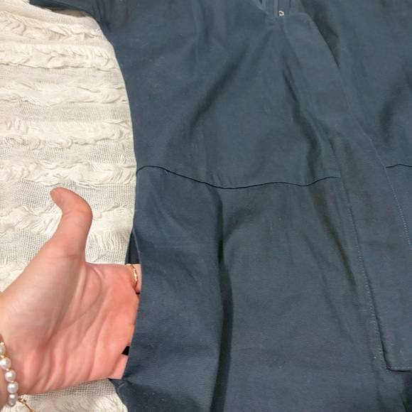 ROUCHA - JON V-NECK CURVED NECK CANVAS JUMPSUIT SZ A MORDERN CITY UTILITIES - Picture 13 of 15